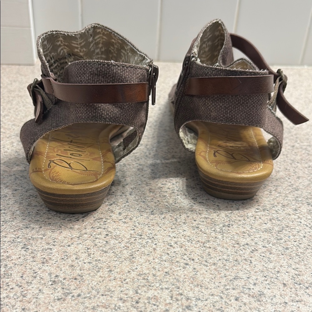 Blowfish Dark Brown Sandals with Buckle - Picture 5 of 9